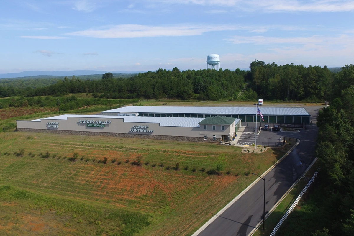 Yadkin valley self storage building exterior