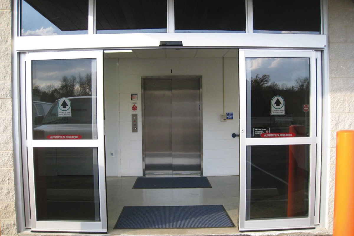 Access self storage building main doors