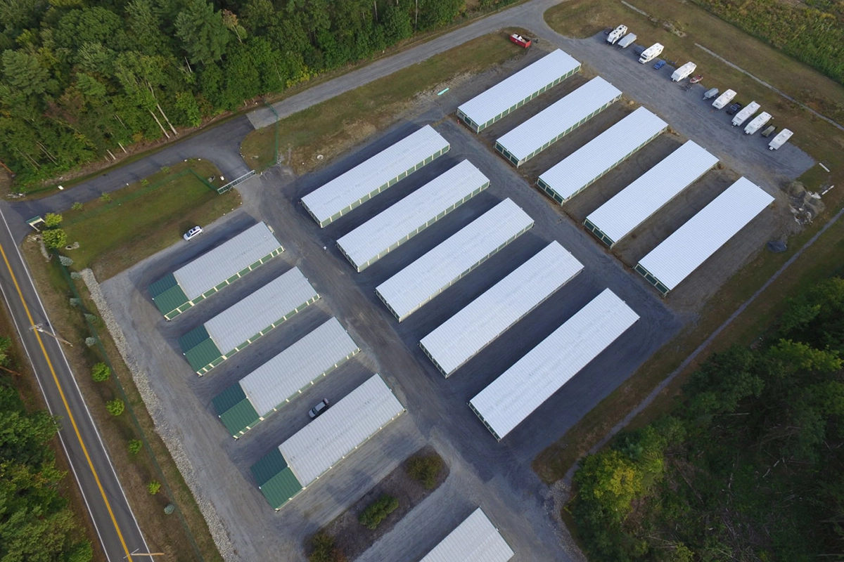 harrison avenue self storage exterior aerial view