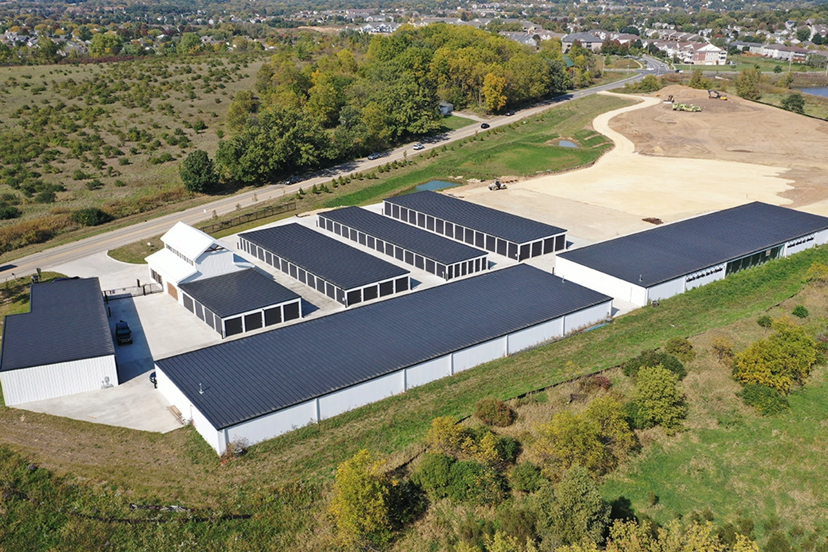 Madison/Verona self storage aerial view