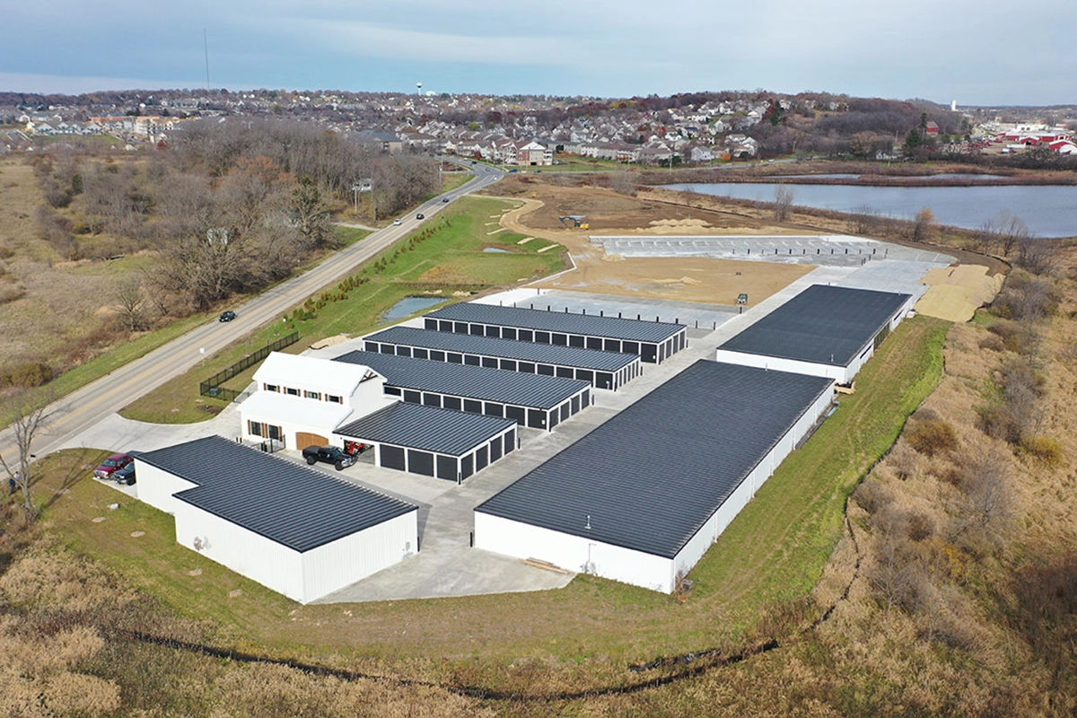 Madison/Verona self storage aerial view