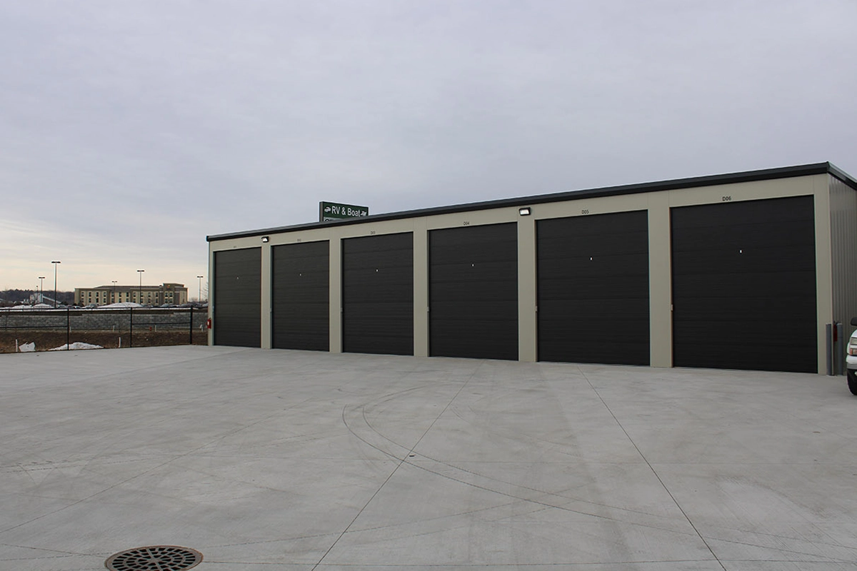 West Circle storage building exterior