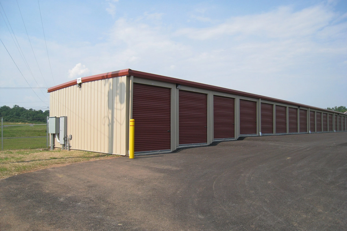 Moove in storage building exterior