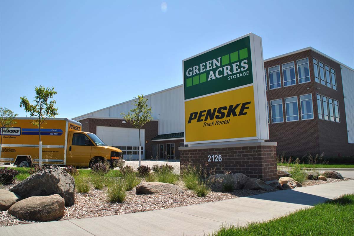 green acres exterior and sign