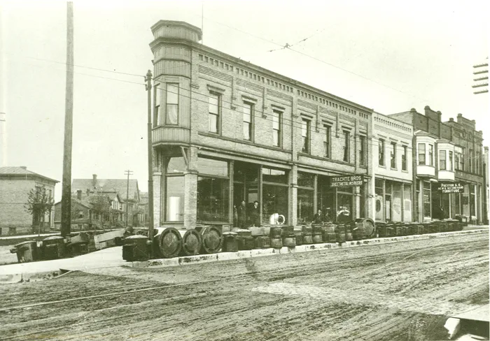 historic photo of old building