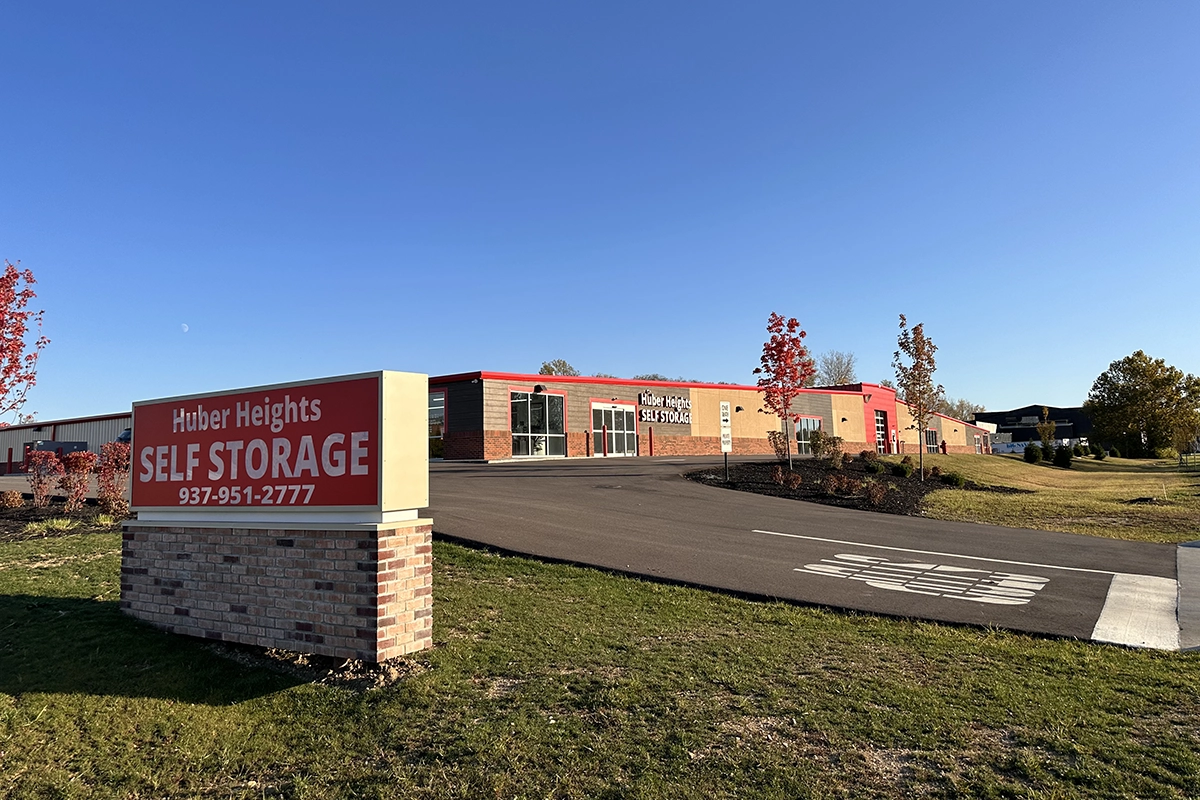 Huber heights self storage facility exterior